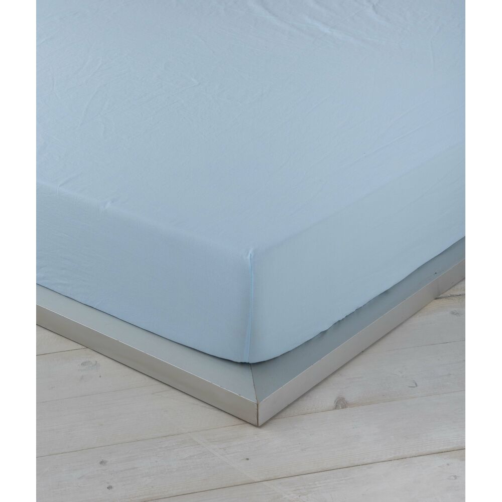 Τοποθετημένο κάτω φύλλο Naturals   Μπλε 140 x 190/200 cm