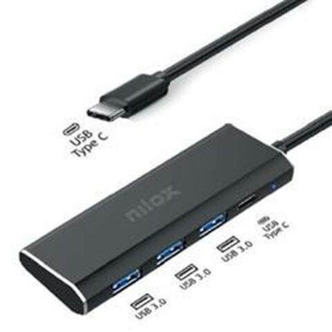 USB Hub Nilox NXHUBUSBC03 Μαύρο