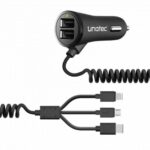 Καθολικός Φορτιστής USB για αυτοκίνητο USB + Καλώδιο USB C Unotec