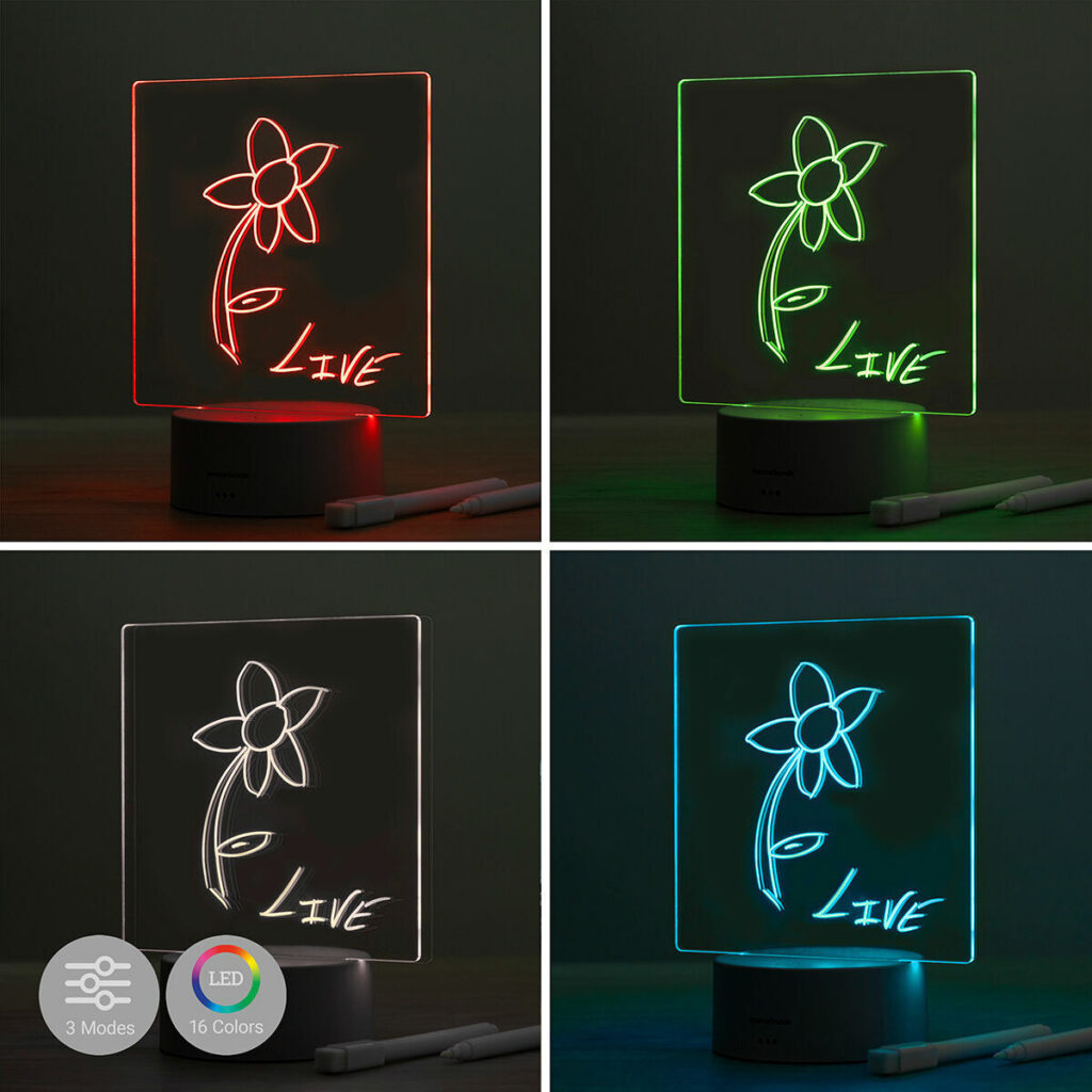 Πίνακας Σημειώσεων και Μηνυμάτων LED Lemo InnovaGoods