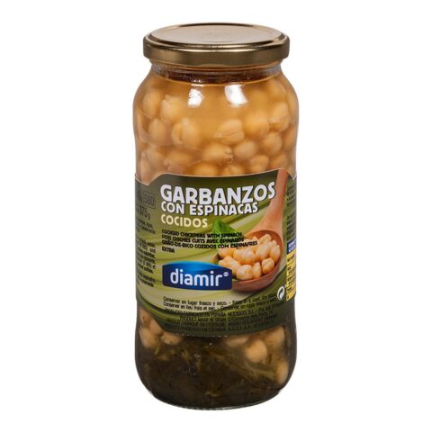 Φασόλια Garbanzo Diamir Σπανάκι (580 ml)