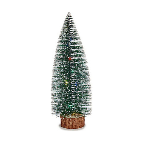 Χριστουγεννιάτικο δέντρο Πολύχρωμο Φως LED Πράσινο Ξύλο Μέταλλο Πλαστική ύλη 10 x 30 x 10 cm