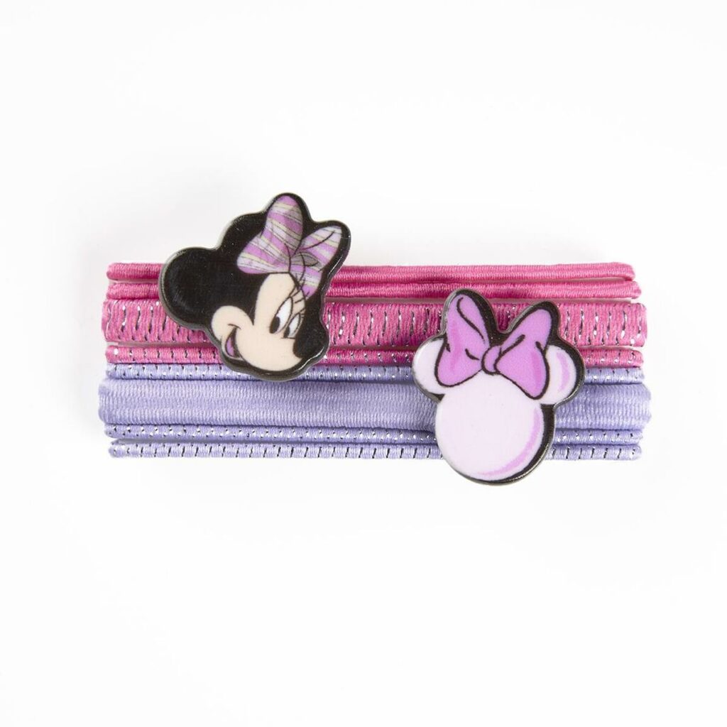 Λάστιχα Μαλλιών Minnie Mouse 8 Τεμάχια Πολύχρωμο
