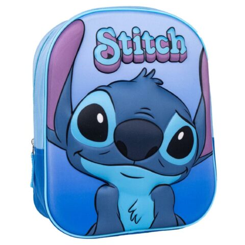 Σχολική Τσάντα 3D Stitch Μπλε 25 x 31 x 10 cm