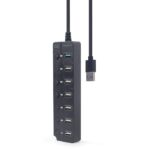 USB Hub GEMBIRD UHB-U3P1U2P6P-01 Μαύρο