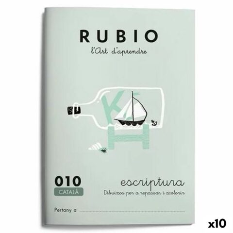 Writing and calligraphy notebook Rubio Nº10 Καταλανικά A5 20 Φύλλα (x10)
