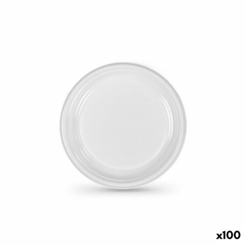 Σετ επαναχρησιμοποιήσιμων πιάτων Algon Λευκό Πλαστική ύλη 17 cm (100 Μονάδες)