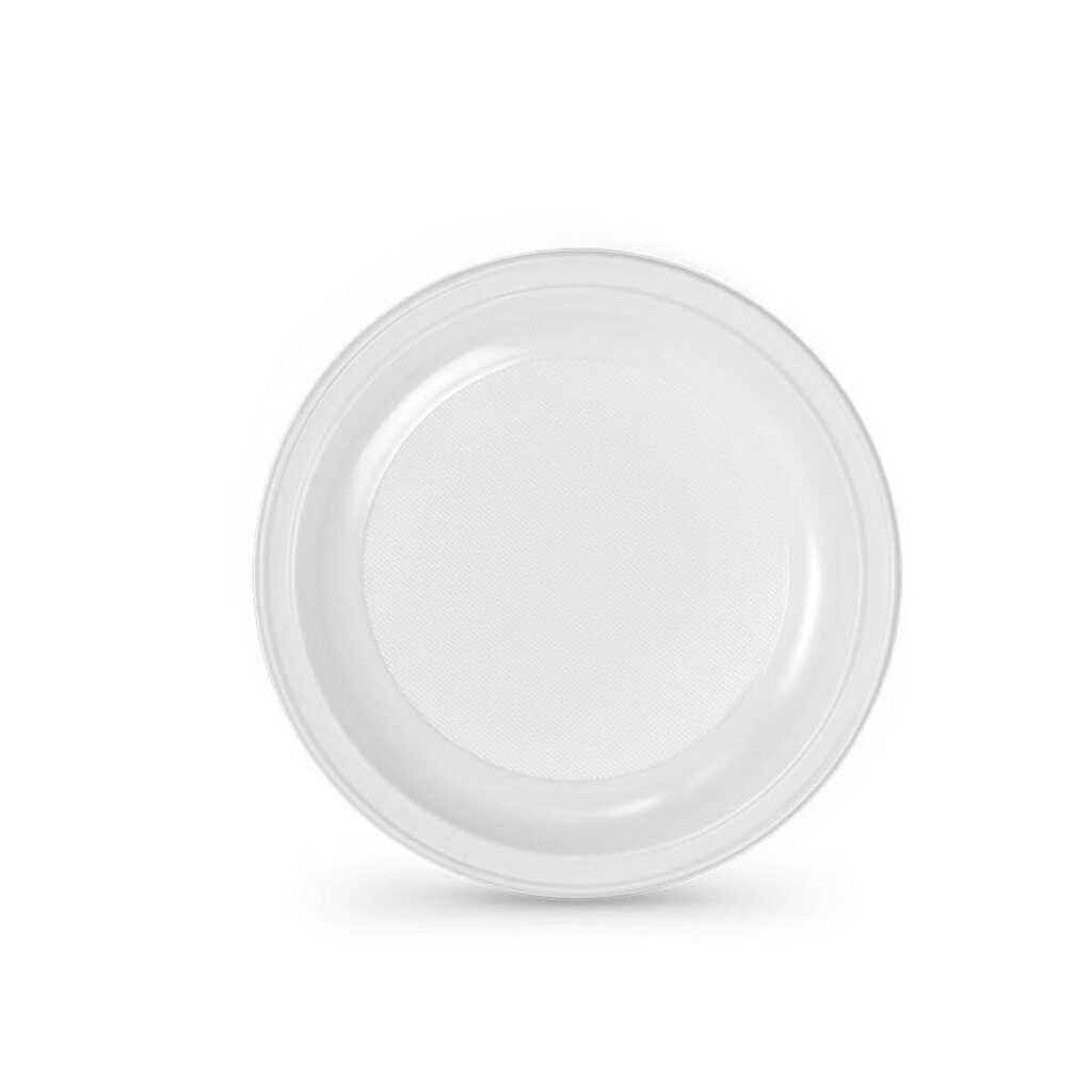Σετ επαναχρησιμοποιήσιμων πιάτων Algon Λευκό Πλαστική ύλη 22 cm (100 Μονάδες)