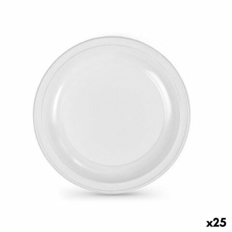 Σετ επαναχρησιμοποιήσιμων πιάτων Algon Λευκό Πλαστική ύλη 25 cm (25 Μονάδες)