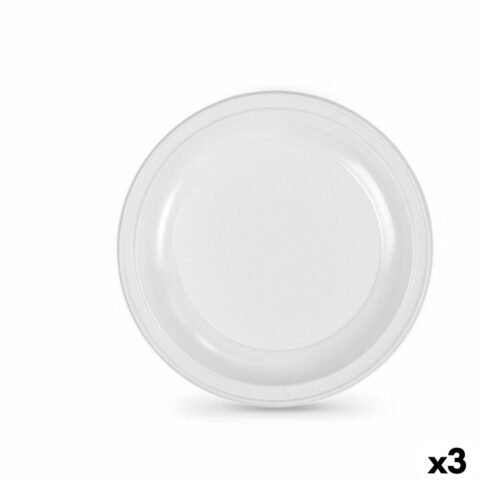 Σετ επαναχρησιμοποιήσιμων πιάτων Algon Λευκό Πλαστική ύλη 28 cm (3 Μονάδες)