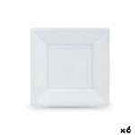 Σετ επαναχρησιμοποιήσιμων πιάτων Algon Λευκό Πλαστική ύλη 18 cm (x6)