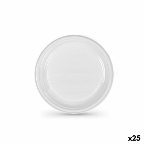 Σετ επαναχρησιμοποιήσιμων πιάτων Algon Λευκό Πλαστική ύλη 17 cm (25 Μονάδες)