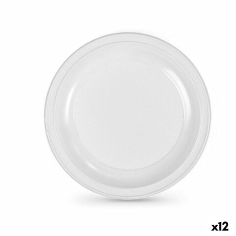 Σετ επαναχρησιμοποιήσιμων πιάτων Algon Λευκό Πλαστική ύλη 28 cm (12 Μονάδες)