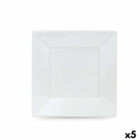 Σετ επαναχρησιμοποιήσιμων πιάτων Algon Λευκό Πλαστική ύλη 23 cm (5 Μονάδες)