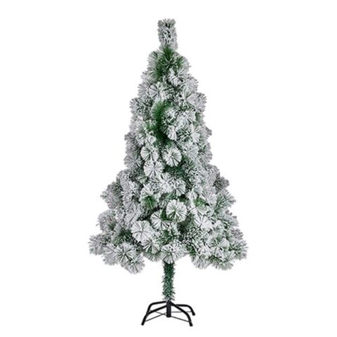 Χριστουγεννιάτικο δέντρο Λευκό Πράσινο Μέταλλο Πλαστική ύλη 100 x 210 cm