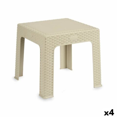 Παιδικό Tραπέζι Rattan Κρεμ Πλαστική ύλη 47 x 42
