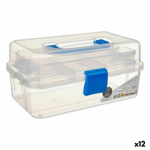 Κουτί Πολλαπλών Χρήσεων Μπλε Διαφανές Πλαστική ύλη 27 x 13