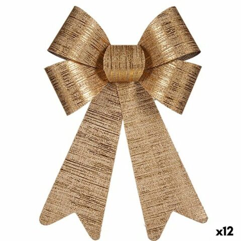 Γραβάτα Χριστουγεννιάτικο Στολίδι Χρυσό PVC 16 x 24 x 4 cm (12 Μονάδες)