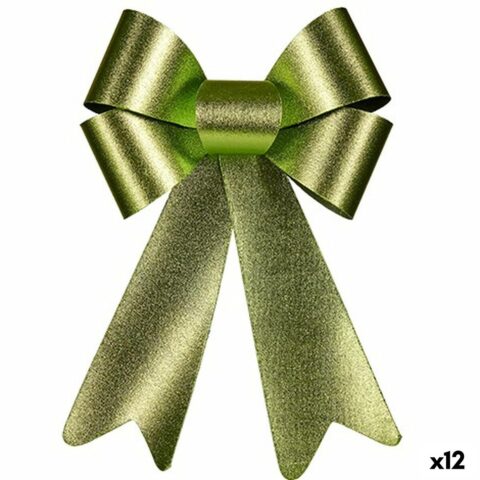 Γραβάτα Χριστουγεννιάτικο Στολίδι Πράσινο PVC 16 x 24 x 4 cm (12 Μονάδες)