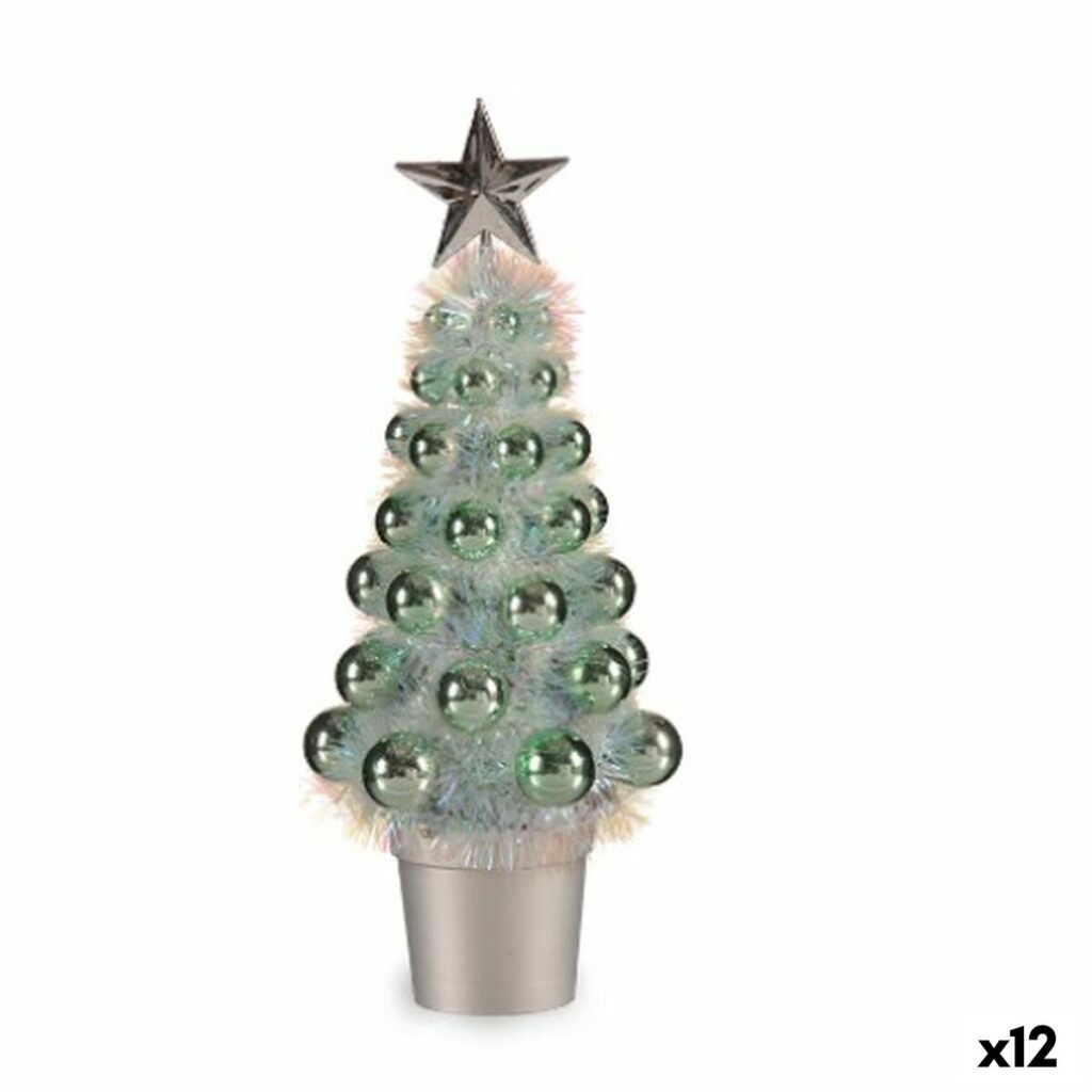 Διακοσμητική Φιγούρα Χριστουγεννιάτικο δέντρο Πράσινο πολυπροπυλένιο Πλαστική ύλη 12
