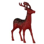 Διακοσμητική Φιγούρα Ράφηνο Χριστουγέννων Κόκκινο Πλαστική ύλη 15 x 45 x 30 cm (x2)