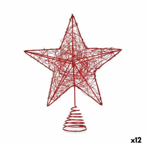 Χριστούγεννα Κόκκινο Χάλυβας Πλαστική ύλη 20 x 5 x 24