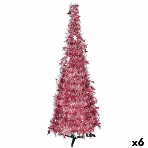 Χριστουγεννιάτικο δέντρο Ροζ Φυσαλίδα 38 x 38 x 150 cm (x6)