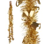 Χριστουγεννιάτικο στεφάνι Φυσαλίδα Κουδούνια Χρυσό Πλαστική ύλη 12 x 12 x 200 cm (36 Μονάδες)