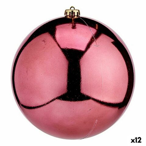 Χριστουγεννιάτικη μπάλα Ροζ Πλαστική ύλη 20 x 31 x 20 cm (12 Μονάδες)