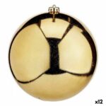 Χριστουγεννιάτικη μπάλα Χρυσό Πλαστική ύλη 20 x 20 x 20 cm (12 Μονάδες)
