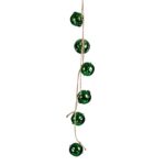 Χριστουγεννιάτικο Στολίδι Κουδουνίστρα Πράσινο Πλαστική ύλη 58 x 3 x 3 cm (24 Μονάδες)