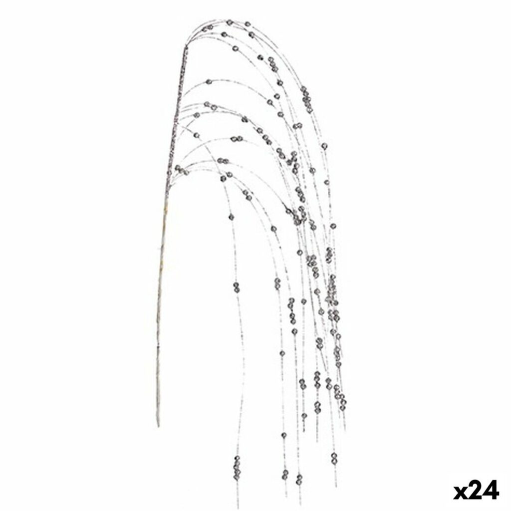 Κλαδί Μούρα Ασημί 100 x 3 x 5 cm (24 Μονάδες)