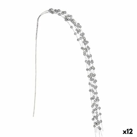 Κλαδί 140 cm Μπάλες Ασημί (12 Μονάδες)