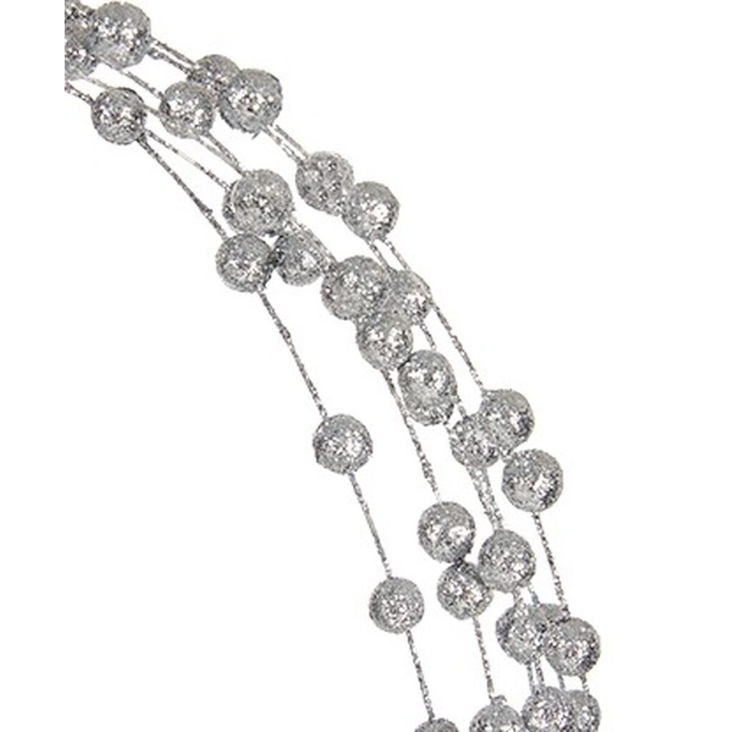 Κλαδί 140 cm Μπάλες Ασημί (12 Μονάδες)