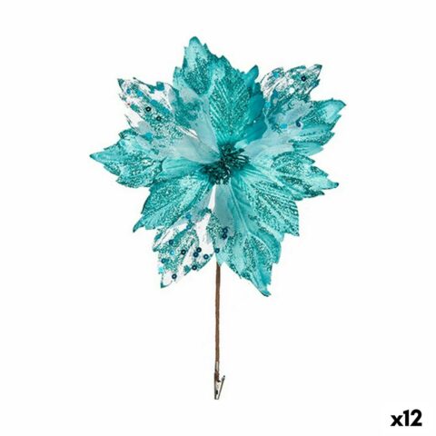 Διακοσμητικό Λουλούδι Μπλε Πλαστική ύλη 32 x 48 x 32 cm (12 Μονάδες)