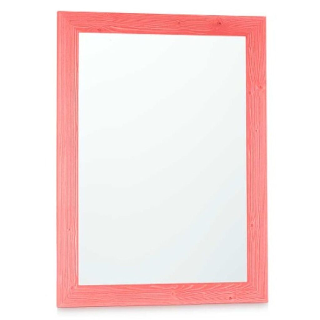 Τοίχο καθρέφτη 60 x 80 cm Ξύλο MDF Ροζ (x2)