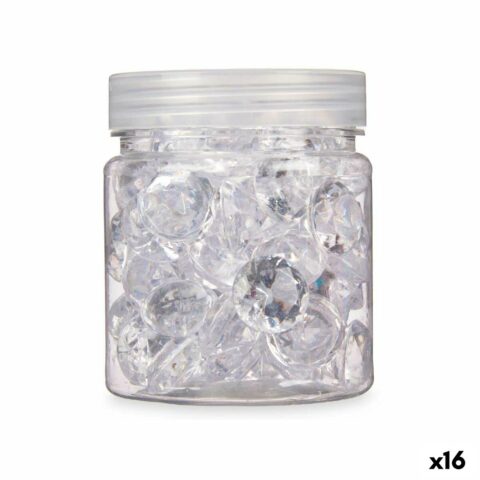 Διακοσμητικές Πέτρες Διαμάντι 150 g Διαφανές (16 Μονάδες)