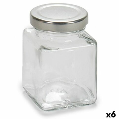 Βάζο Διαφανές Ασημί Μέταλλο Γυαλί 100 ml 5