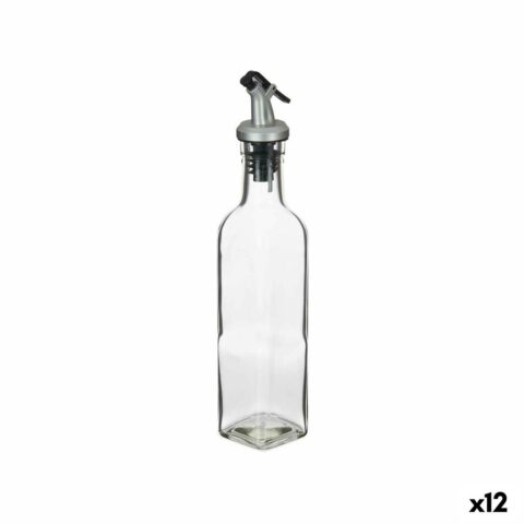 Λαδιέρα Διαφανές Γυαλί Χάλυβας 250 ml (12 Μονάδες)