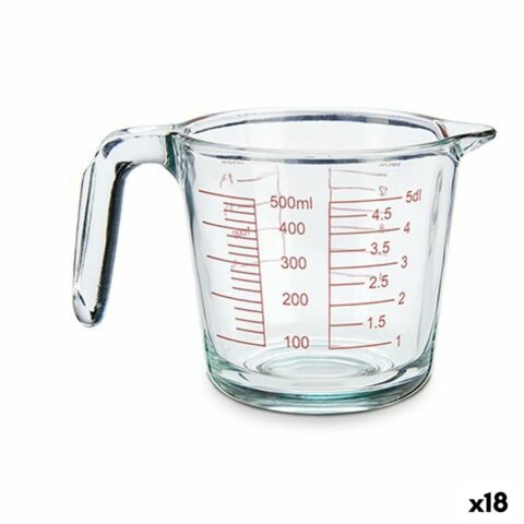 Κανάτα Μέτρησης Γυαλί 500 ml (x18)