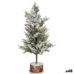 Χριστουγεννιάτικο δέντρο Καφέ Πράσινο Ξύλο Πλαστική ύλη 16 x 31 x 16 cm (48 Μονάδες)