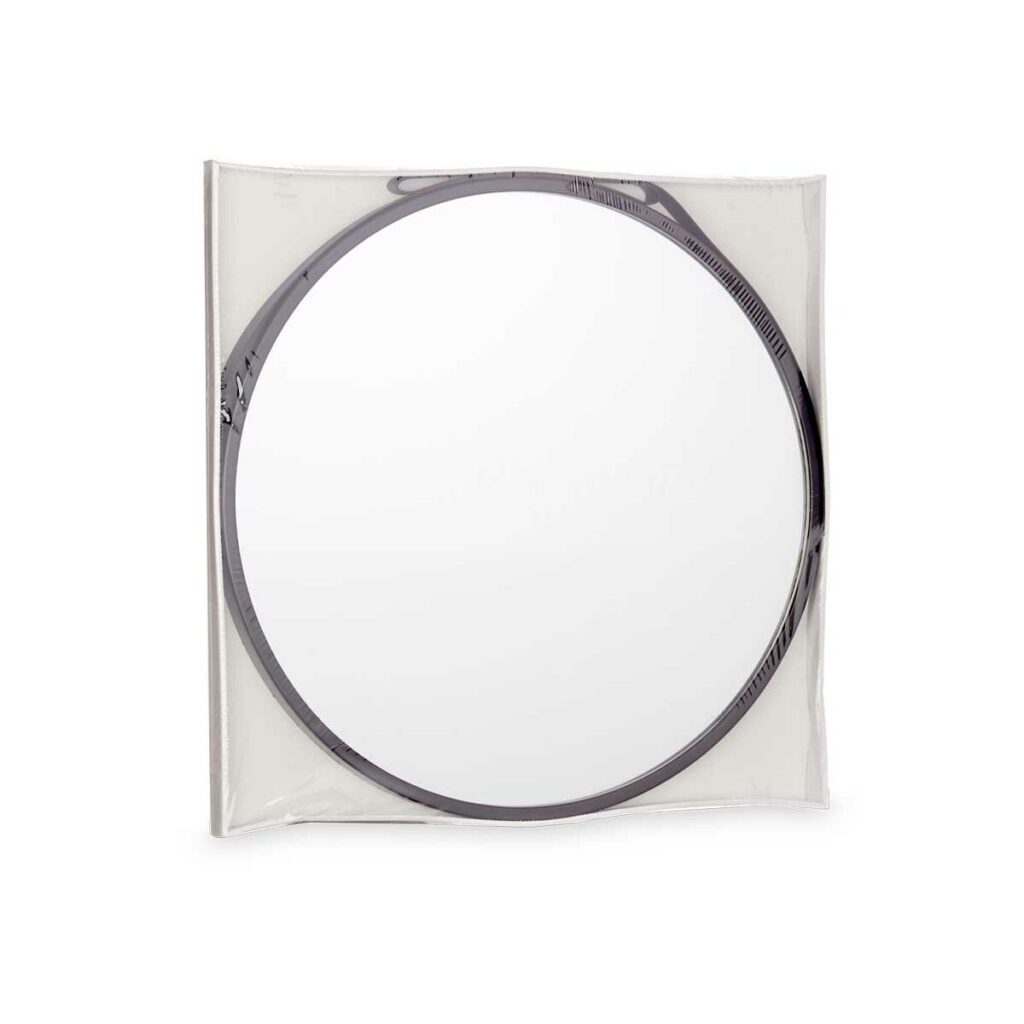 Τοίχο καθρέφτη Μαύρο Κρυστάλλινο Δερματίνη 45 x 45 x 3 cm (4 Μονάδες)