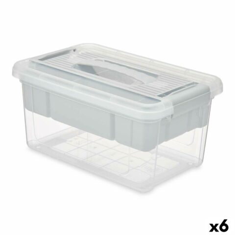Κουτί Πολλαπλών Χρήσεων Γκρι Διαφανές Πλαστική ύλη 5 L 29