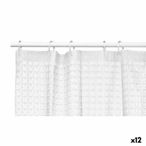 Κουρτίνα ντους Εικόνες Διαφανές πολυαιθυλένιο EVA 180 x 180 cm (12 Μονάδες)