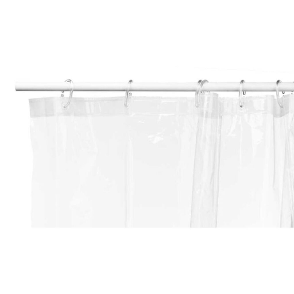 Κουρτίνα ντους Διαφανές πολυαιθυλένιο EVA 180 x 180 cm (12 Μονάδες)