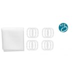Κουρτίνα ντους Πόντοι Λευκό πολυεστέρας 180 x 180 cm (12 Μονάδες)