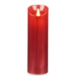 Κερί LED Κόκκινο 8 x 8 x 25 cm (12 Μονάδες)