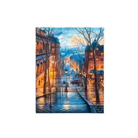 Σετ ζωγραφικής με αριθμούς Alex Bog Stairs Down of Montmatre Paris 40 x 50 cm
