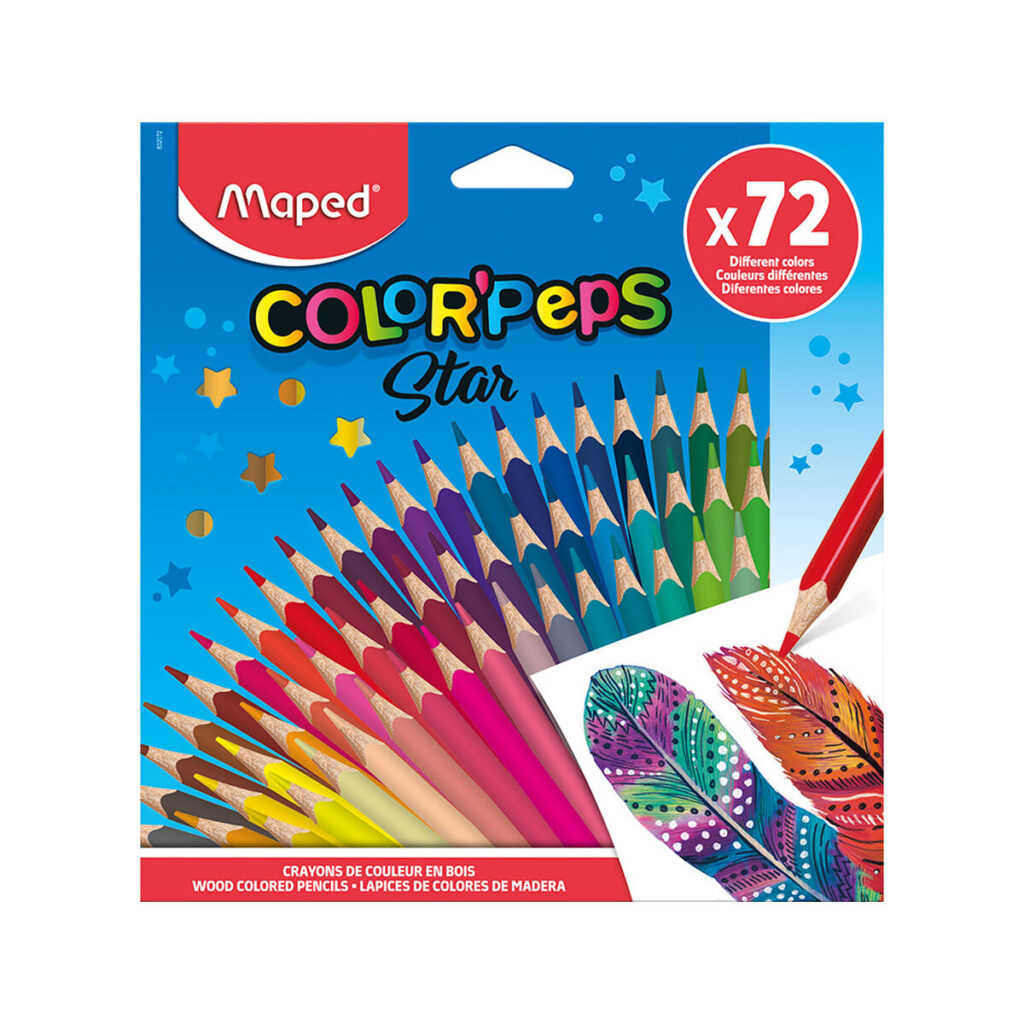 Χρωματιστά μολύβια Maped Color'Peps Star Πολύχρωμο (12 Μονάδες)