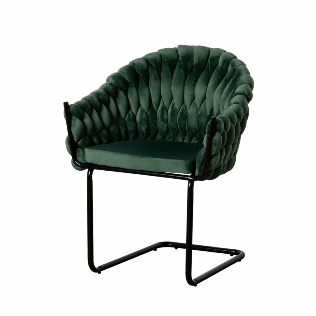 Καρέκλα Τραπεζαρίας 65 x 55 x 82 cm Μαύρο Πράσινο